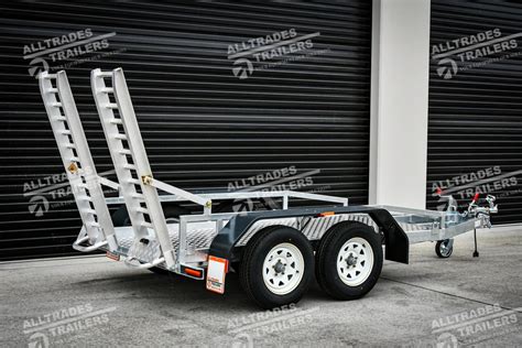 2 tonne skid steer trailers|skid steer deck over trailer.